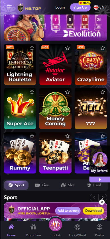 N8 Casino Game Promotions